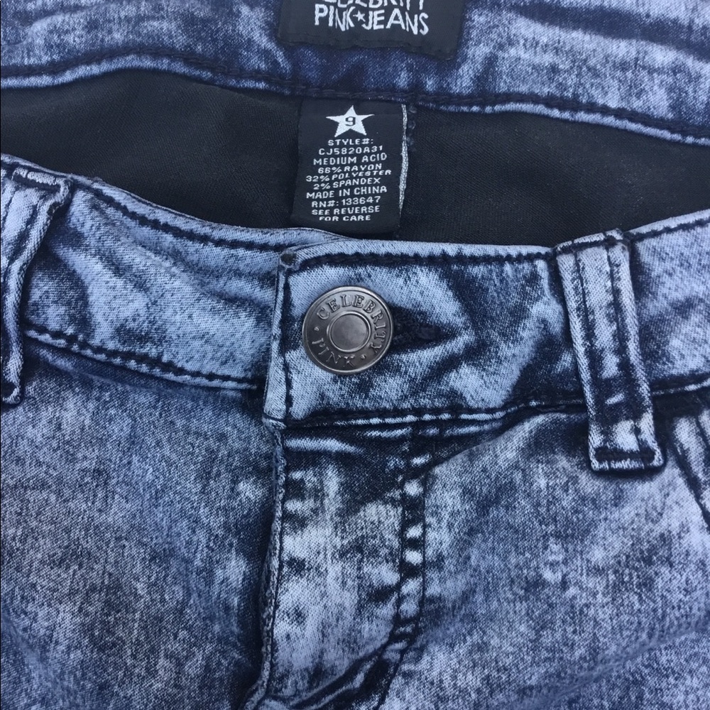 Celebrity light blue jeans. Low rise, skinny - Picture 6 of 7